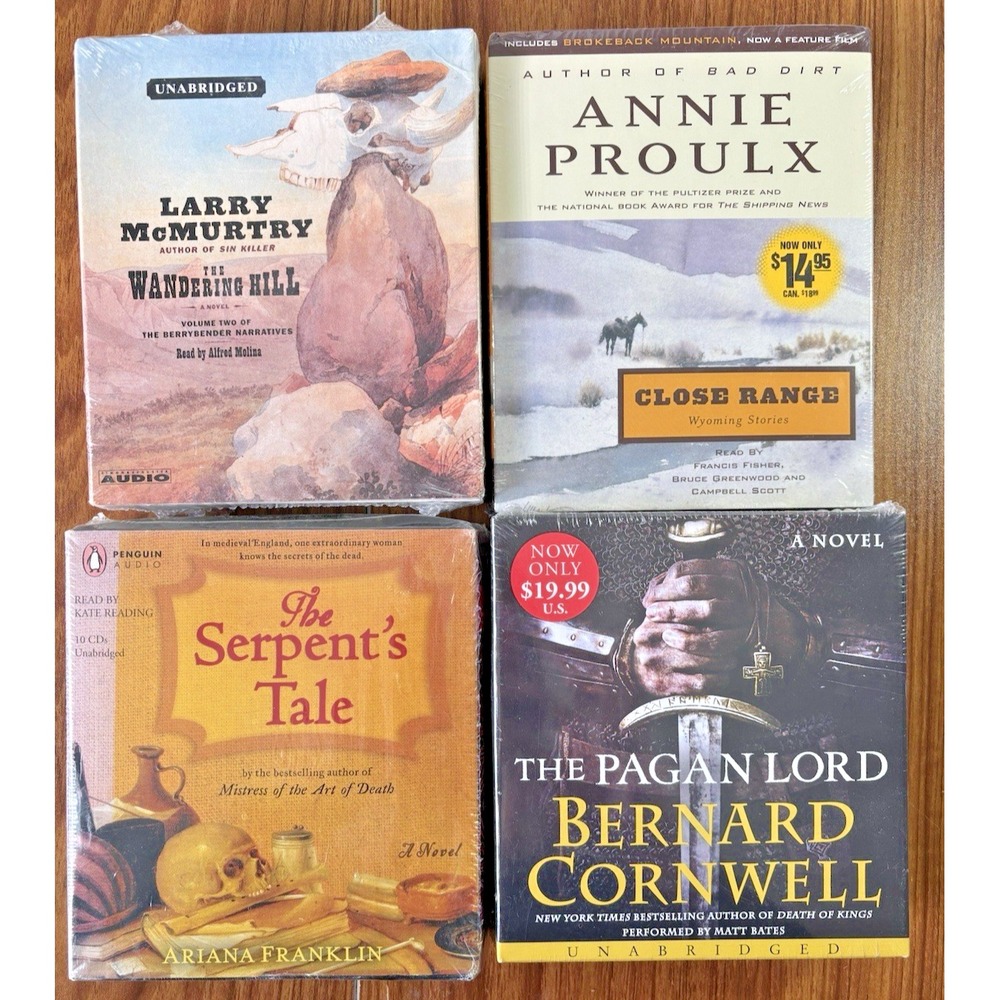 Western‎ and Historical FICTION Unabridged Audiobooks on CD Lot of 4 NEW